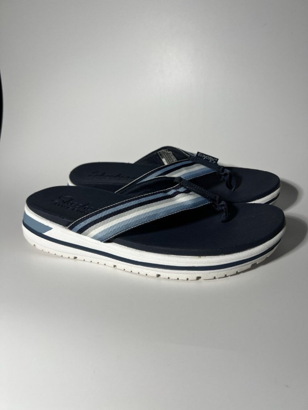 Skechers 163200 Integrades Navy Thong Sandals Women’s 7M - Picture 13 of 13